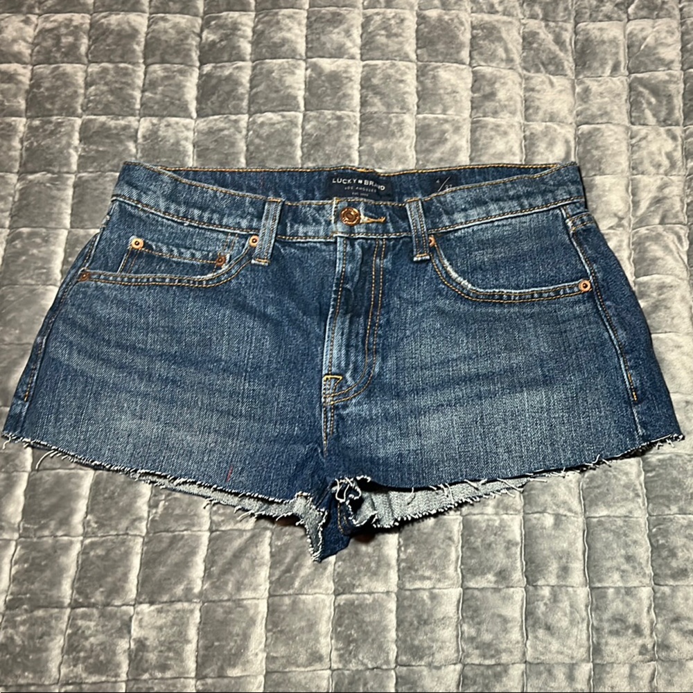 Lucky Brand Blue Jean Shorts with Vintage Wash